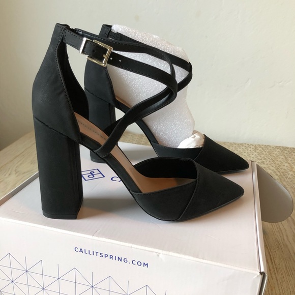 Black Heel with big heel, perfect business shoe - Picture 4 of 8